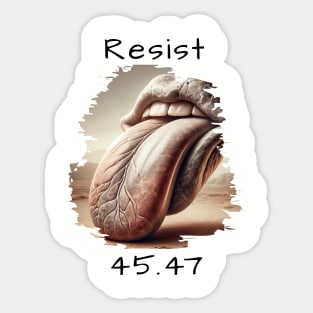 Resist 45.47 Sticker